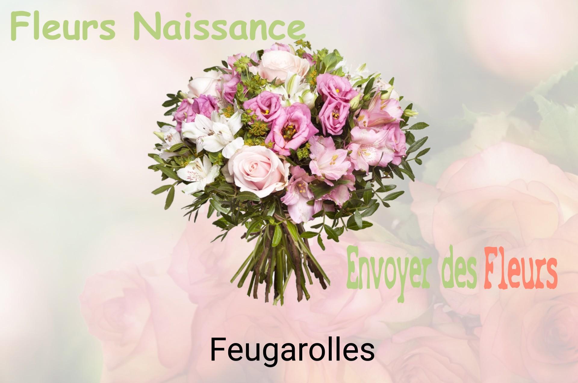 Bouquet de fleurs de naissance livré à Feugarolles